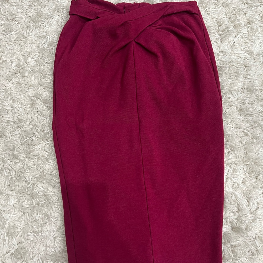 ASOS Midi Pencil Skirt with Tie Front for Work